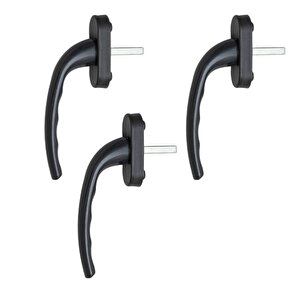 3 Adet Pimapen Pencere Kolu Alüminyum (koyukahve/siyah Ral 8022 Blackbrown)