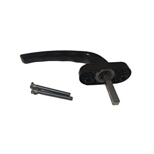 3 Adet Pimapen Pencere Kolu Alüminyum (koyukahve/siyah Ral 8022 Blackbrown)