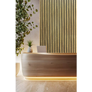 Mdf Ahşap Akustik Duvar Paneli 60x275 Cm - Meşe