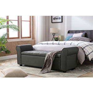 Scpf-070 Halstered Çift Kolçak Kapitone Chester Yatak Ucu Oturma Bank Dolaplı Sandıklı Puf Koridor Oturak