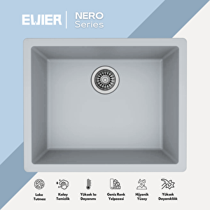 Granit Evye Nero Series Grey (gri̇) I (53.5x43.5)