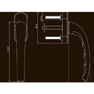 Pimapen Pencere Kolu Alüminyum (koyukahve/siyah Ral 8022 Blackbrown)