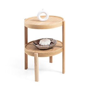 Eymense Nil İkili Zigon Sehpa Meşe