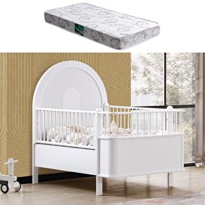 Mdf Beşik, Venüs Büyüyen Beşik + 1 Adet Comfort Yatak 90x130
