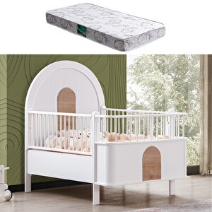 Mdf Beşik, Venüs Büyüyen Beşik + 1 Adet Comfort Yatak 90x130