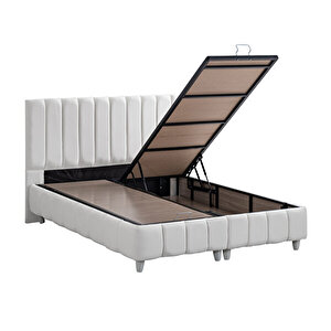 Narva Çift Kişilik Baza Başlık Seti Beyaz 180x200 Cm