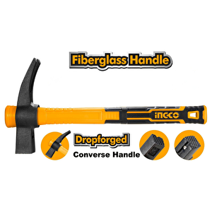 Ingco Hihh80700 700gr Fiberglas Saplı Fransız Tipi Çatal Çekiç