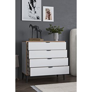 Arden 4 Çekmeceli Şifonyer (beyaz)