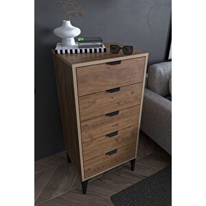 Arden 5 Çekmeceli Şifonyer , Çamaşırlık (atlas Çam)