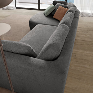 Eymense Venezia Köşe Koltuk Antrasit Sol Köşe