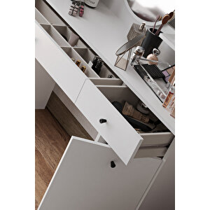 Harmony İki Çekmeceli Makyaj Masası (kare Aynalı)