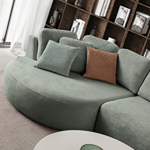 Eymense Venezia Köşe Koltuk Su Yeşili Sol Köşe