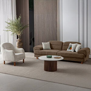 Eymense Lizbon Yataklı Sandıklı Koltuk Takımı 3+3+1+1 Kahverengi