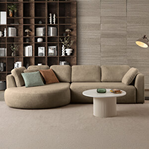 Venezia Köşe Koltuk Sütlü Kahve Sol Köşe Sütlü Kahve