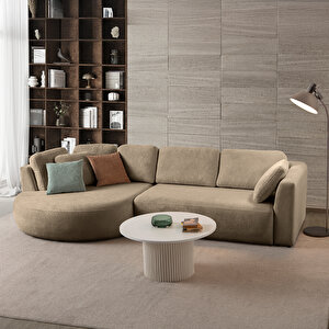 Venezia Köşe Koltuk Sütlü Kahve Sol Köşe Sütlü Kahve