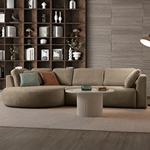 Venezia Köşe Koltuk Sütlü Kahve Sol Köşe Sütlü Kahve