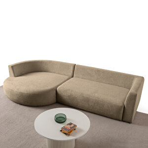 Eymense Venezia Köşe Koltuk Sütlü Kahve Sol Köşe