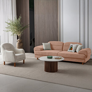 Eymense Lizbon Yataklı Sandıklı Koltuk Takımı 3+3+1+1 Pembe