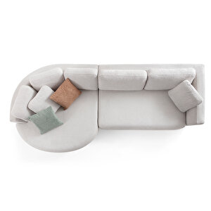 Eymense Venezia Köşe Koltuk Beyaz Sol Köşe