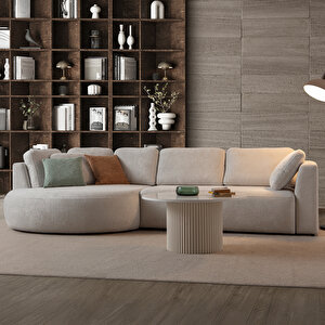 Venezia Köşe Koltuk Beyaz Sol Köşe Beyaz