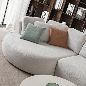 Eymense Venezia Köşe Koltuk Beyaz Sol Köşe