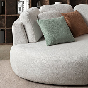 Eymense Venezia Köşe Koltuk Beyaz Sol Köşe