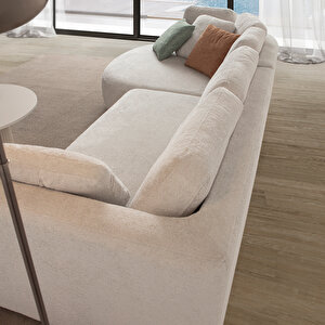 Eymense Venezia Köşe Koltuk Beyaz Sol Köşe