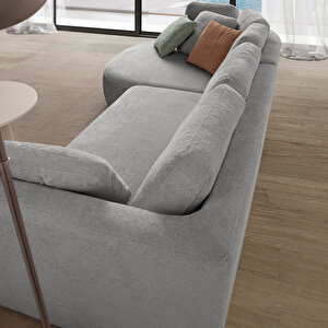 Eymense Venezia Köşe Koltuk Gri Sol Köşe