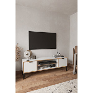Arden 2 Kapaklı Tv Ünitesi Beyaz