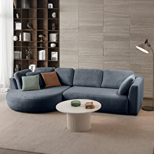 Venezia Köşe Koltuk Lacivert Sol Köşe Lacivert