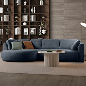 Venezia Köşe Koltuk Lacivert Sol Köşe Lacivert