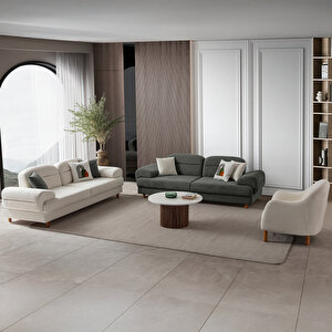 Eymense Lizbon Yataklı Sandıklı Koltuk Takımı 3+3+1+1 Antrasit