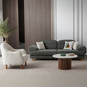 Eymense Lizbon Yataklı Sandıklı Koltuk Takımı 3+3+1+1 Antrasit