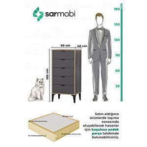 Arden 5 Çekmeceli Şifonyer , Çamaşırlık