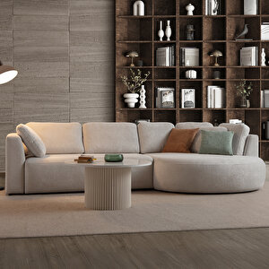 Venezia Köşe Koltuk Beyaz Sağ Köşe Beyaz