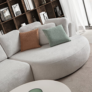 Eymense Venezia Köşe Koltuk Beyaz Sağ Köşe