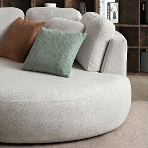 Eymense Venezia Köşe Koltuk Beyaz Sağ Köşe