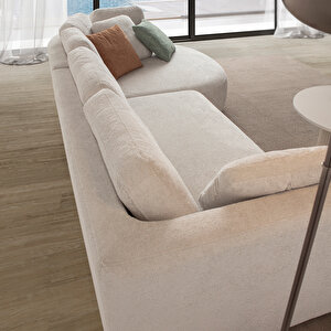 Eymense Venezia Köşe Koltuk Beyaz Sağ Köşe