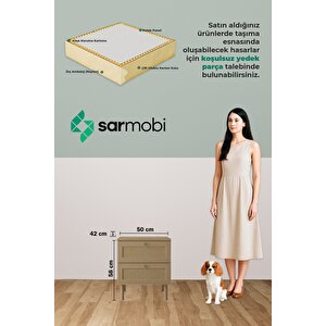 Baru 2 Çekmeceli Komodin