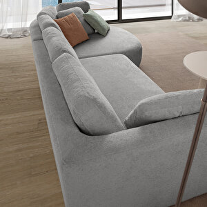 Eymense Venezia Köşe Koltuk Gri Sağ Köşe