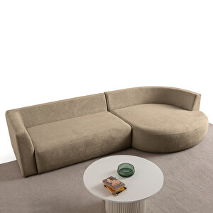 Eymense Venezia Köşe Koltuk Sütlü Kahve Sağ Köşe