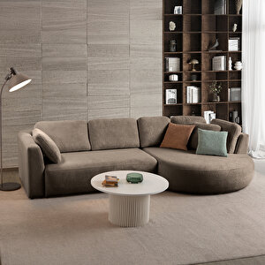 Venezia Köşe Koltuk Kahverengi Sağ Köşe Kahverengi