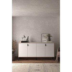 Arden 4 Kapaklı Konsol Beyaz