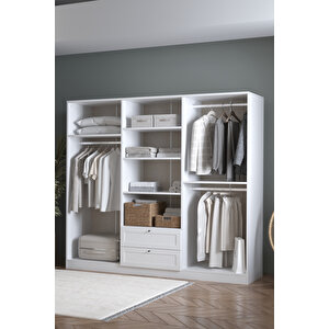 Terra 6 Kapaklı 2 Çekmeceli Dolap -182 Yükseklik