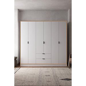 Arden 6 Kapaklı 2 Çekmeceli Dolap