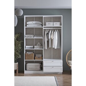 Terra 4 Kapaklı 2 Çekmeceli Dolap H:210 Cm