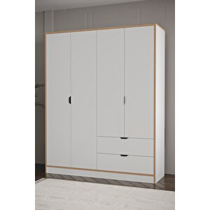 Arden 4 Kapaklı 2 Çekmeceli Dolap W:145 Cm