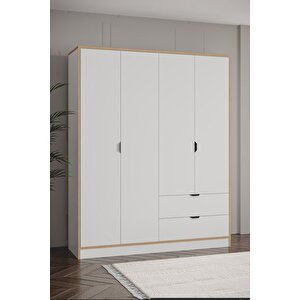 Arden 4 Kapaklı 2 Çekmeceli Dolap W:145 Cm