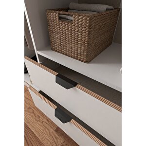 Arden 4 Kapaklı 2 Çekmeceli Dolap W:145 Cm