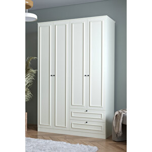 Mira 4 Kapaklı 2 Çekmeceli Dolap - 182 Yükseklik